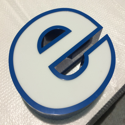 3D metal and acrylic sign letter